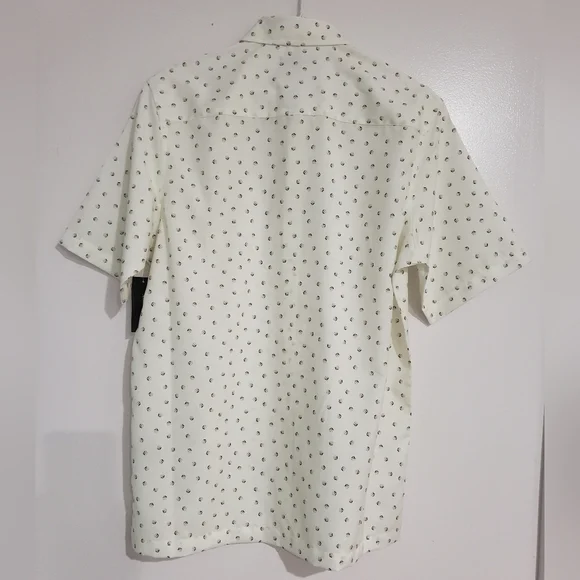 89- Alfani Men's Shirt Size S Short Sleeve 100% Polyester NWT - Picture 3 of 7